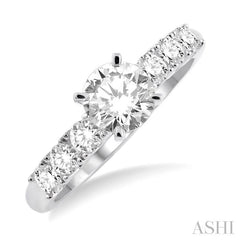 3/8 Ctw Diamond Semi-Mount Engagement Ring in 14K White Gold