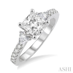 1/2 Ctw Diamond Semi-Mount Engagement Ring in 14K White Gold