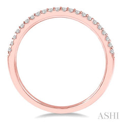 1/5 Ctw Round Cut Diamond Wedding Band in 14K Rose Gold