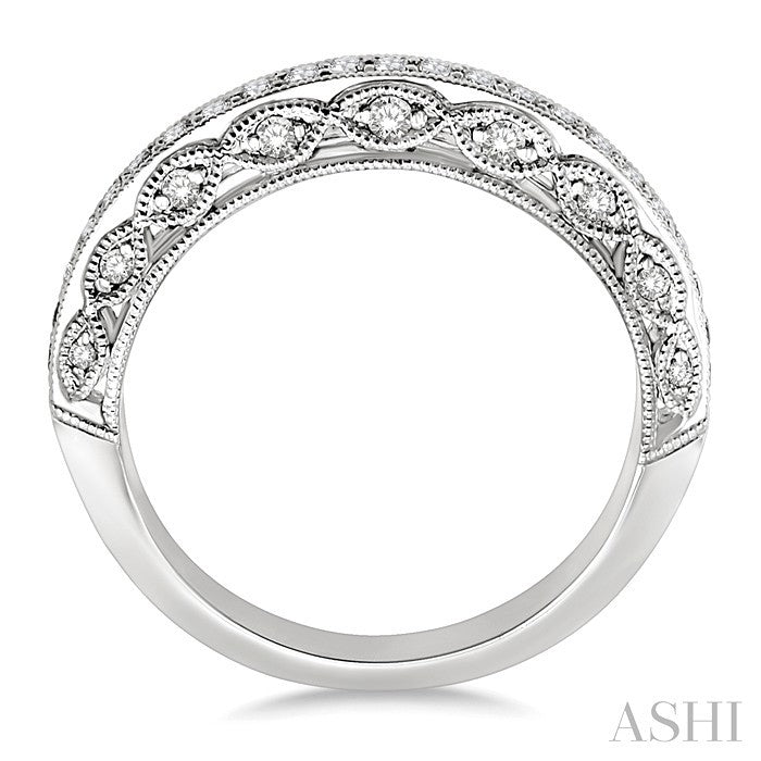 3/8 Ctw Diamond Matching Wedding Band in 14K White Gold