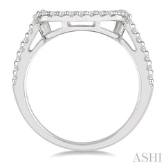 1/4 Ctw Round Cut Diamond Wedding Band in 14K White Gold