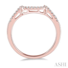 1/5 Ctw Round Cut Diamond Wedding Band in 14K Rose Gold