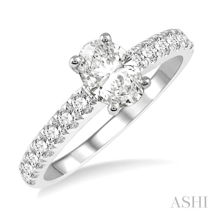 1/2 Ctw Semi-Mount Round Cut Diamond Engagement Ring in 14K White Gold