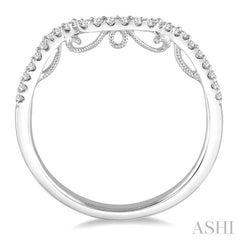 1/6 Ctw Round Diamond Wedding Band in 14K White Gold