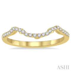1/6 Ctw Round Diamond Wedding Band in 14K Yellow Gold