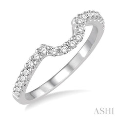 1/3 Ctw Round Cut Diamond Wedding band in 14K White Gold