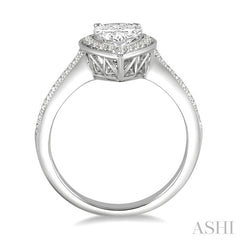 1/3 Ctw Diamond Semi-Mount Engagement Ring in 14K White Gold