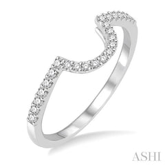 1/5 Ctw Round Diamond Wedding Band in 14K White Gold