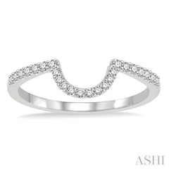 1/5 Ctw Round Diamond Wedding Band in 14K White Gold