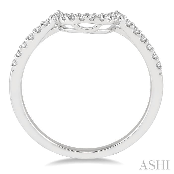 1/5 Ctw Round Diamond Wedding Band in 14K White Gold