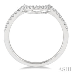1/5 Ctw Round Diamond Wedding Band in 14K White Gold