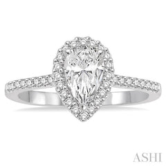 1/6 Ctw Diamond Semi-Mount Engagement Ring in 14K White Gold