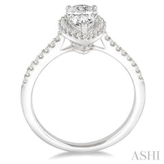 1/6 Ctw Diamond Semi-Mount Engagement Ring in 14K White Gold