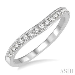 1/4 Ctw Round Diamond Wedding Band in 14K White Gold