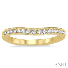 1/4 Ctw Round Diamond Wedding Band in 14K Yellow Gold