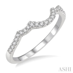 1/5 Ctw Round Diamond Wedding Band in 14K White Gold