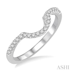 1/5 Ctw Round Diamond Wedding Band in 14K White Gold