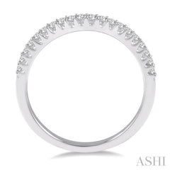 1/5 Ctw Round Diamond Wedding Band for Her in 14K White Gold