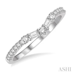 1/3 Ctw Diamond Wedding Band in 14K White Gold
