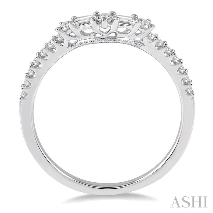 1/3 Ctw Diamond Wedding Band in 14K White Gold