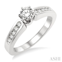 1/3 Ctw Diamond Semi-Mount Engagement Ring in 14K White Gold