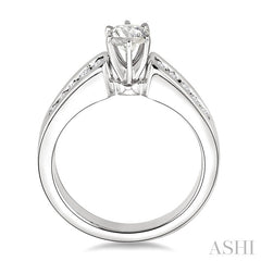 1/3 Ctw Diamond Semi-Mount Engagement Ring in 14K White Gold
