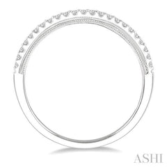 1/6 Ctw Round Cut Diamond Wedding Band in 14K White Gold