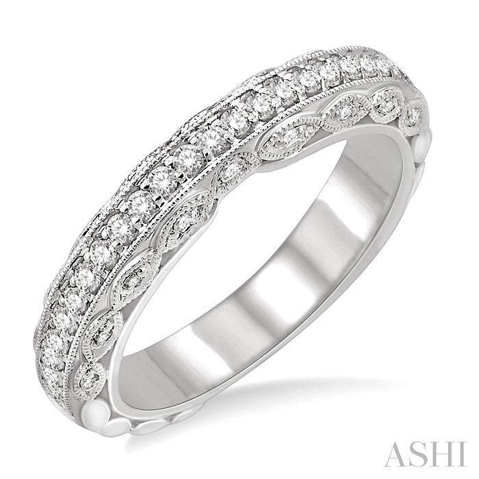 3/8 Ctw Diamond Matching Wedding Band in 14K White Gold