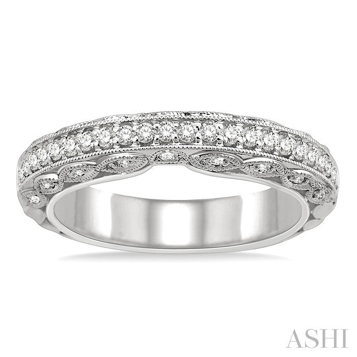 3/8 Ctw Diamond Matching Wedding Band in 14K White Gold