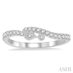 1/4 Ctw Round Diamond Wedding Band in 14K White Gold