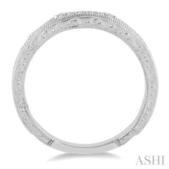 1/5 Ctw Round Diamond Wedding Band in 14K White Gold