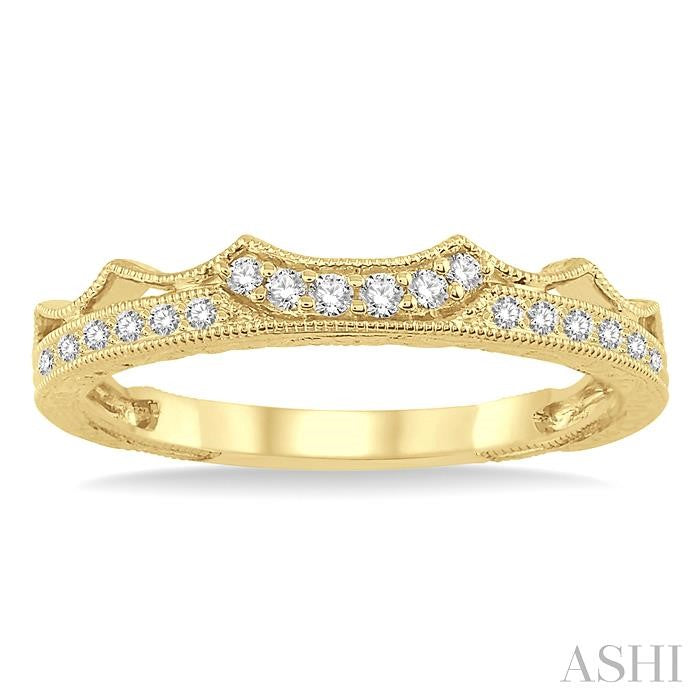 1/5 Ctw Round Diamond Wedding Band in 14K Yellow Gold