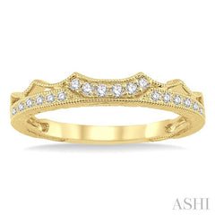 1/5 Ctw Round Diamond Wedding Band in 14K Yellow Gold
