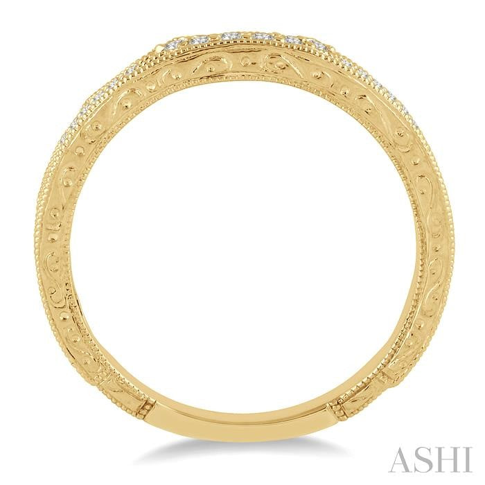 1/5 Ctw Round Diamond Wedding Band in 14K Yellow Gold