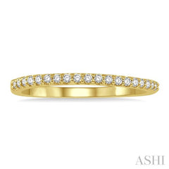 1/6 Ctw Round Cut Diamond Wedding Band in 14K Yellow Gold