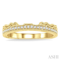 1/6 Ctw Round Cut Diamond Wedding Band in 14K Yellow Gold