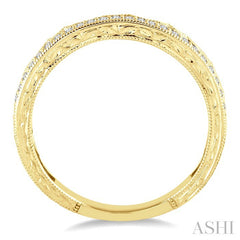 1/6 Ctw Round Cut Diamond Wedding Band in 14K Yellow Gold
