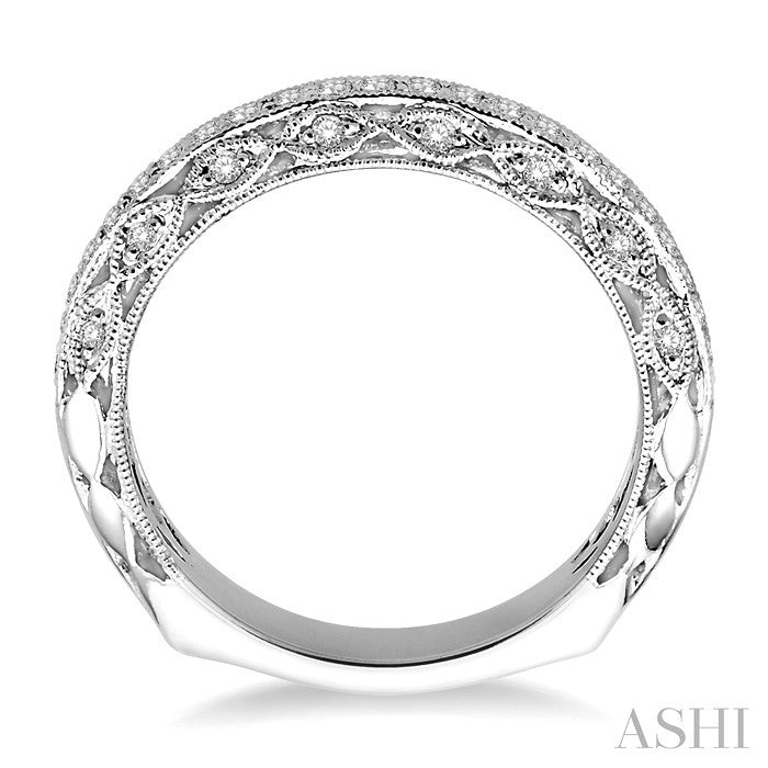 1/4 Ctw Diamond Matching Wedding Band in 14K White Gold