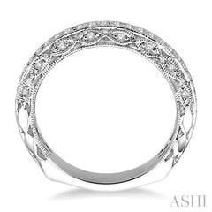 1/4 Ctw Diamond Matching Wedding Band in 14K White Gold