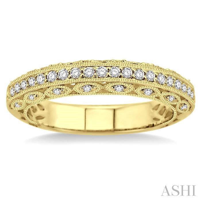 1/4 Ctw Diamond Matching Wedding Band in 14K Yellow Gold