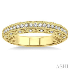 1/4 Ctw Diamond Matching Wedding Band in 14K Yellow Gold