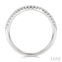 1/5 Ctw Round Diamond Wedding Band in 14K White Gold