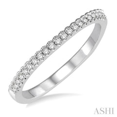 1/6 Ctw Round Diamond Wedding Band in 14K White Gold