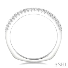 1/6 Ctw Round Diamond Wedding Band in 14K White Gold