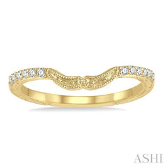 1/10 Ctw Round Diamond Wedding Band in 14K Yellow Gold
