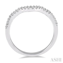 1/6 Ctw Round Diamond Wedding Band for Women in 14K White Gold