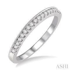 1/6 Ctw Round Cut Diamond Wedding Band in 14K White Gold