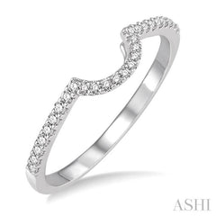 1/6 Ctw Round Cut Diamond Wedding Band in 14K White Gold