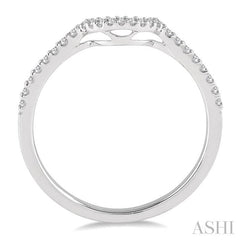 1/6 Ctw Round Cut Diamond Wedding Band in 14K White Gold