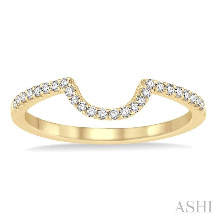 1/6 Ctw Round Cut Diamond Wedding Band in 14K Yellow Gold
